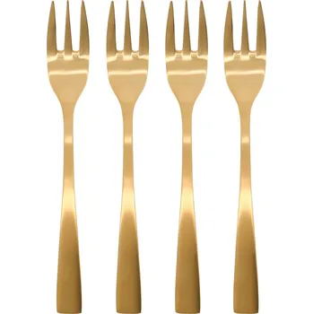 Příbor House Doctor, Malé vidličky na dort Golden 4 ks - Formadore
