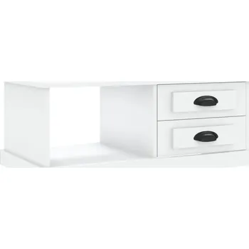 Konferenční stolek VidaXL Konferenční stolek, bílý, 90x50x35 cm, materiál