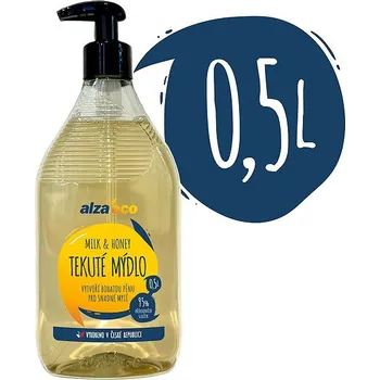 Péče o ruce AlzaEco Tekuté mýdlo Milk and Honey 500 ml