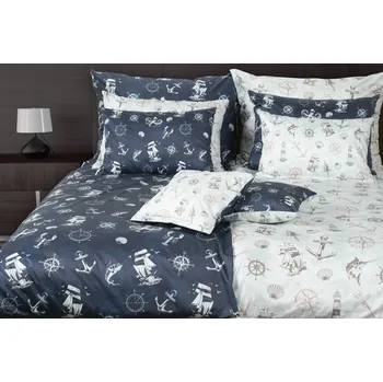 Povlečení Saténové povlečení Nautico 140x200 cm