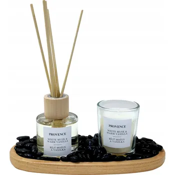 Svíčka Dárková sada Musk Vanilla PROVENCE svíčka a difuzér