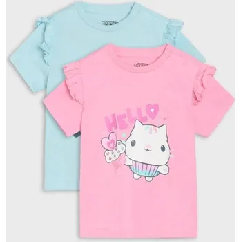 Sinsay - Sada 2 triček Gabby's Dollhouse - modrá - 492EJ-05X - 492EJ-05X-74