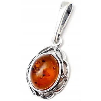 Přívěsek STŘÍBRNÝ PŘÍVĚSEK S BALTSKÝM JANTAROM
