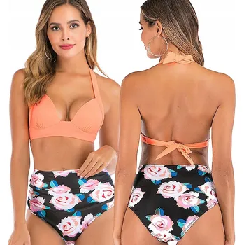 Dámské plavky DVOUDÍLNÉ PLAVKY BIKINI NA ZAVAZOVÁNÍ / L