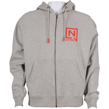 Pánská mikina mikina NITRO ZIP HOODIE heather grey Velikost: XXL