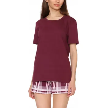 Dámské pyžamo Merry Style dámské pyžamo bavlna červené, velikost XL