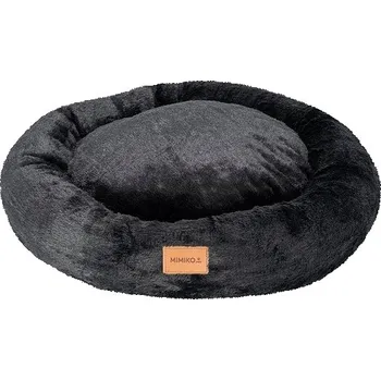 Pelíšek pro psa MIMIKO Pets Pelíšek Shaggy kulaté XL 75 cm černé