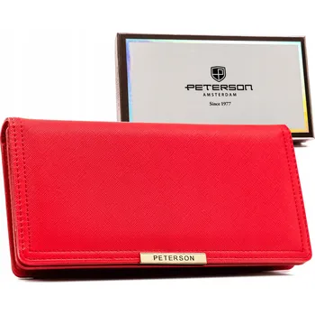 Peněženka Peterson peněženka eko kůže červená - dámská