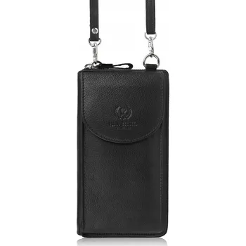 Kabelka Kabelka psaníčko Paolo Peruzzi , přírodní kůže, černá