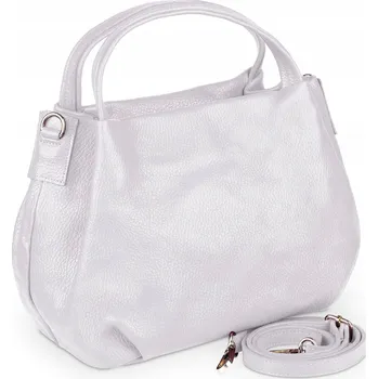 Kabelka Vera Pelle kabelka z pravé lícové kůže šedá