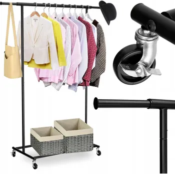 Věšák Stojací věšák kovový Gockowiak černý