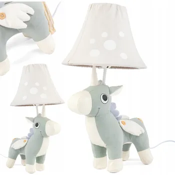 Lampička Stolní lampička na stůl Noční DĚTSKÁ OSLÍK JEDNOROŽEC 48 CM + ŽÁROVKA