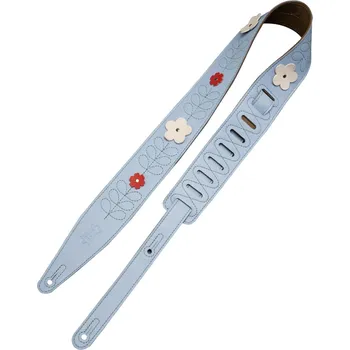 Kytarový popruh Levy's In Bloom Sky Blue Wildflower Kytarový pás (Jako nové)