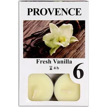 Svíčka Čajová svíčka PROVENCE 6ks vanilka