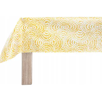 ubrus Dekorační ubrus s motivem žlutého kaleidoskopu – omyvatelný, odolný proti skvrnám, pro dům i zahradu