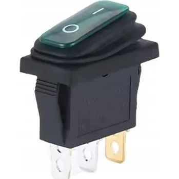 vypínač Jednopólový vypínač Klasický zelený vypínač 06059
