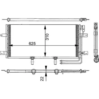 Výparník klimatizace Kondenzátor, klimatizace MAHLE AC 332 000S