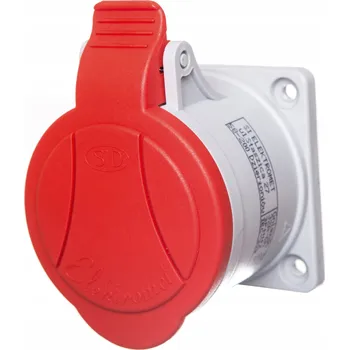 Elektrická zásuvka Elektrická Zásuvka Elektromet červená