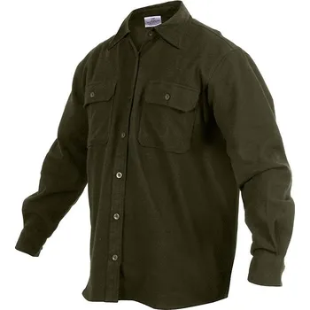 Pánská košile ROTHCO Košile dřevorubecká FLANNEL ZELENÁ XL ZELENÁ - OLIV