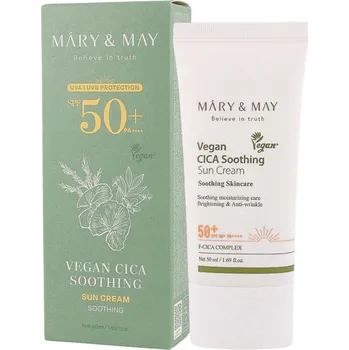 Přípravek na opalování Opalovací krém Mary & May Cica Soothing Sun Cream SPF50+ PA++++ 50 ml