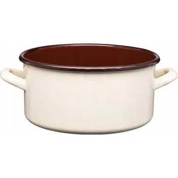 Hrnec Smetanový smaltovaný rendlík GORDON 3L hladký Galicja