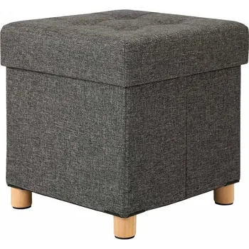 Taburet Čalouněný Taburet Songmics šedý