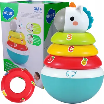 Hračka pro nejmenší Click4TOYS senzorický Panáček vstaváček 17x11x11 cm