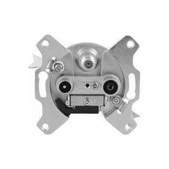 Elektrická zásuvka Anténní zásuvka nástěnná Emos stříbrná