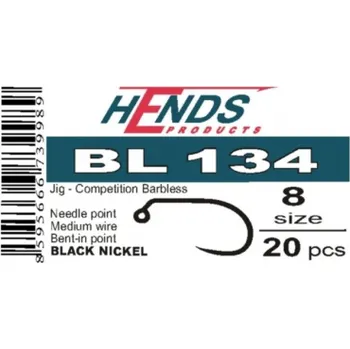Rybářský háček Hends BL134 - Jigový háček, č. 18, 20 ks
