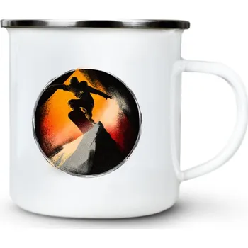 Pánské oblečení Vrcholový jezdec - Plechový hrnek VELKÝ 400ml (500 ml po okraj) - 400 ml