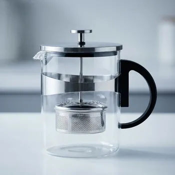 Konvice na čaj KONIGHOFFER SAPHIR 1,2 l skleněná konvice na čaj se spařovačem