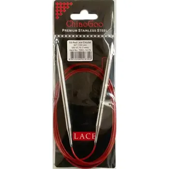 Jehlice ChiaoGoo Kruhové Fixní Jehlice 150Cm 7mm (ChiaoGoo RED Lace™ SS Circulars 60" 150Cm 7mm)