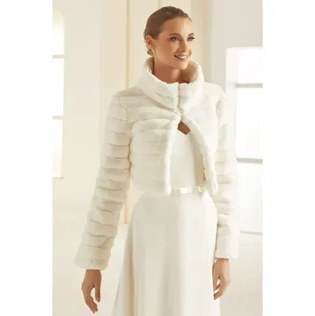 Bolerko Bianco Evento Kožíškové svatební bolerko na zimní svatbu 981550