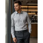 Světle šedá jednobarevná pánská košile DX2434 Velikost: XL