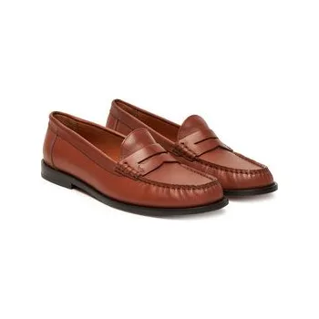 Dámské mokasíny Mokasíny Polo Ralph Lauren Calfskin Penny Loafer 818961942001 Hnědá 38