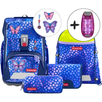 Školní aktovka Step by Step GIANT Butterfly Maja – 5dílný set, AGR certifikát + DÁREK ZDARMA