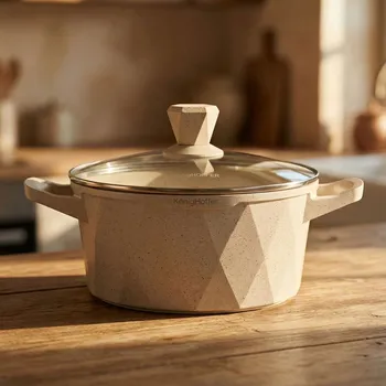 Hrnec Hrnec mramorový na indukci s poklicí Konighoffer Corte 4,2 l