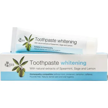 zubní pasta Bělící zubní pasta bez fluoru s bylinkami 75 ml – Rizes Crete
