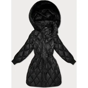 Černá široká dámská zimní oversize bunda Minority (M2-6518-1) odstíny černé S (36)