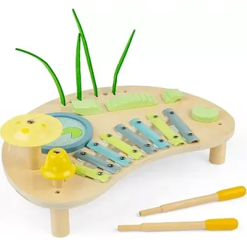 Hudební nástroj pro děti Hudební stoleček džungle BIGJIGS TOYS