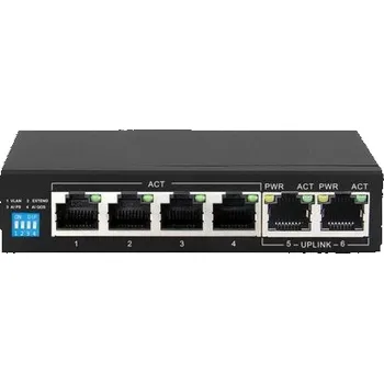 Switch Switch KRIOS EX-SG1005P 5 portů gigabitové PoE (4X PoE) 802.3AF / AT 150W MAX 30W na port