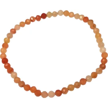 Náramek Avanturín oranžový náramek fazetovaný 4 mm