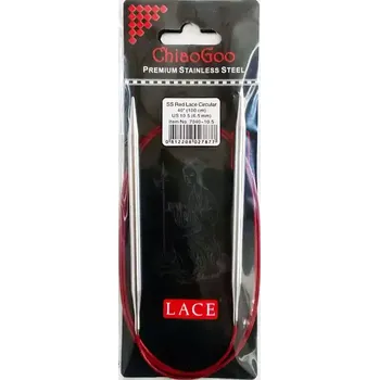 Jehlice ChiaoGoo Kruhové Fixní Jehlice 100Cm 6,5mm (ChiaoGoo RED Lace™ SS Circulars 40" 100Cm 6,5mm)