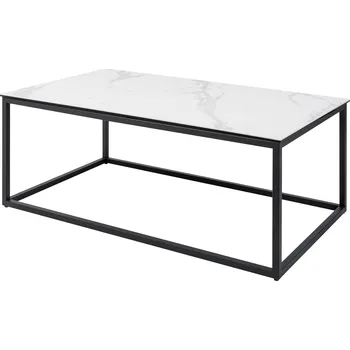 Konferenční stolek INVICTA INTERIOR Konferenční stolek MARBLE LINE – keramická deska, kovová podnož