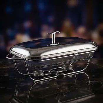 Zapékací (servírovací) mísa s ohřívačem na čajovou svíčky LONGA 2 l