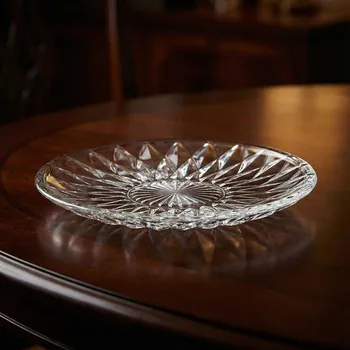 Talíř Skleněný mělký obědový talíř STELLA 24,7 cm