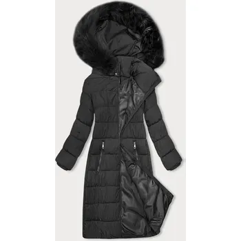 Dámská zimní bunda v grafitové barvě s kapucí J Style (16M9126-105) odstíny šedé L (40)