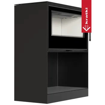 Krbová kamna Kratki Ocelová kamna na dřevo KARI 95 Ø 180 14 kW prostor pro