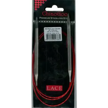 Jehlice ChiaoGoo Kruhové Fixní Jehlice 100Cm 7mm (ChiaoGoo RED Lace™ SS Circulars 40" 100Cm 7mm)