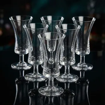 Sklenice Skleněné skleničky na vodku DIAMOND 50 ml 6 ks